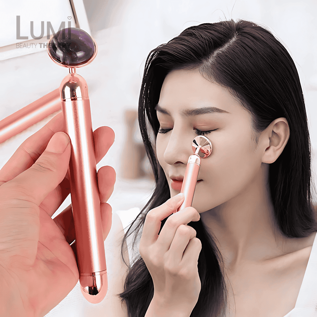 Lumi Electric Jade Roller – Vibrating Lift & Radiance.